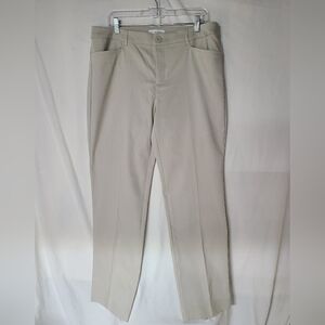 Like New. Christoper & Banks  SZ14 Cream Colored Trousers
